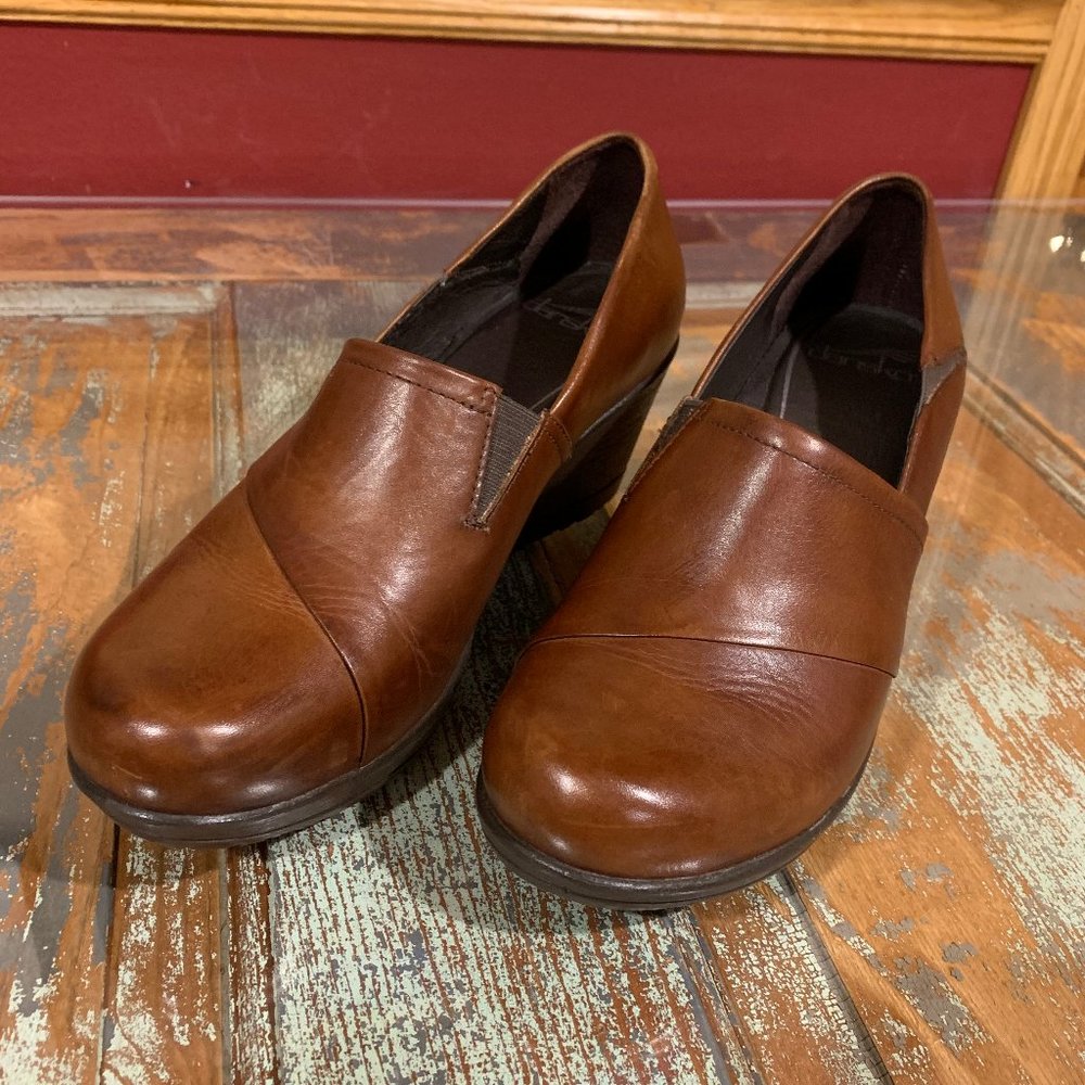 Dansko - ROSALINE Wedges, size: 39, Brown/Cognac